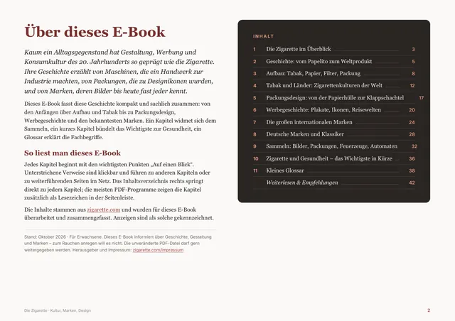 Seite 2 des E-Books: Einleitung und Inhaltsverzeichnis