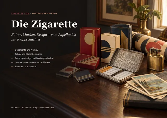 Titelseite des E-Books „Die Zigarette – Kultur, Marken, Design“