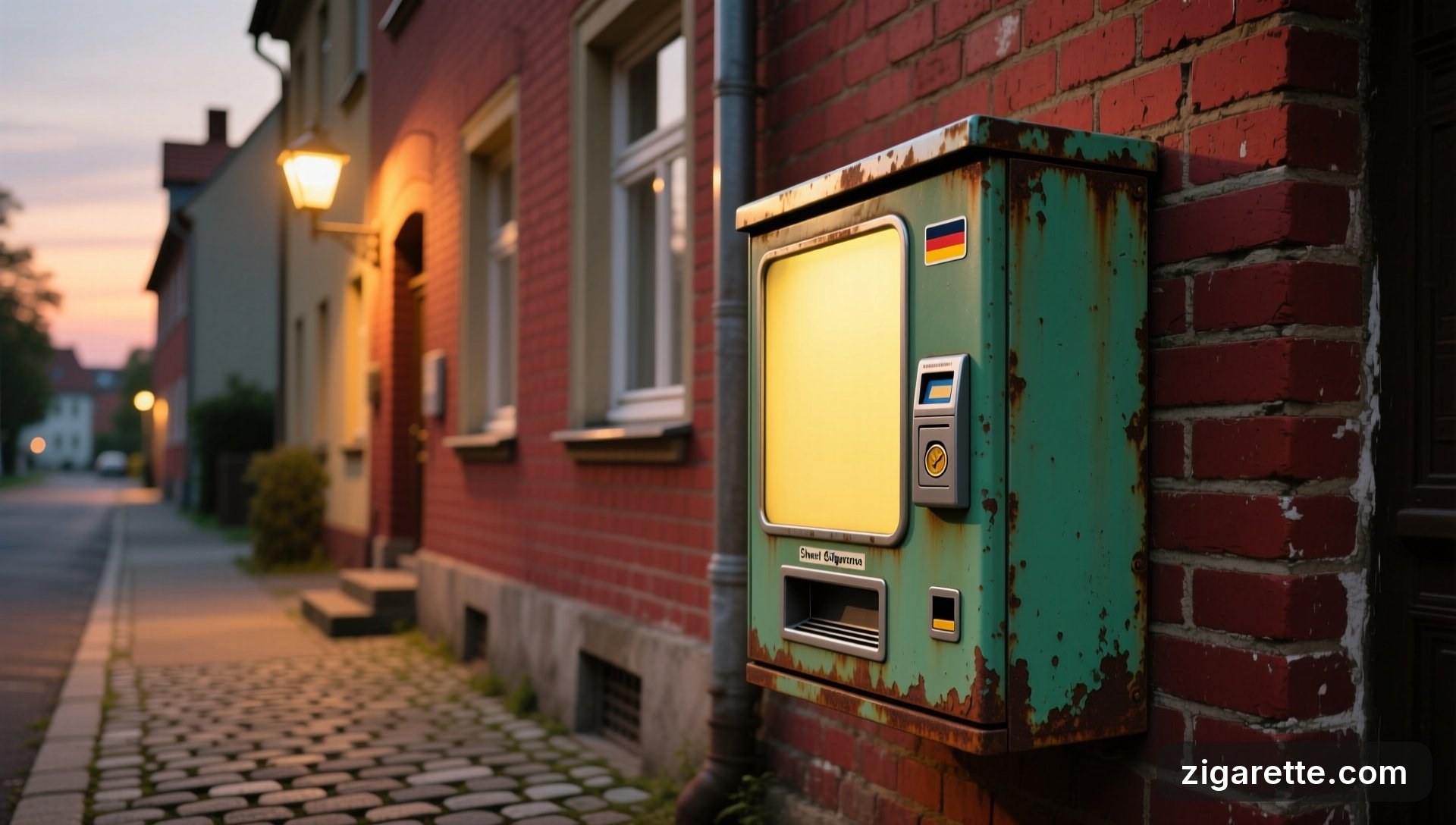 Zigarettenautomat an der Hauswand